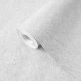 WM39177101 Embossed Ivory off white abstract lines Faux plaster Textured modern wallpaper
