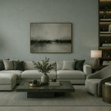 WM39651101 Contemporary Mint Sage green faux linen cloth fabric textured modern wallpaper