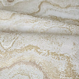 WM39659201 Beige off white gold metallic Faux mineral marble topaz stone Textured wallpaper