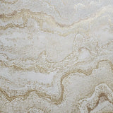 WM39659201 Beige off white gold metallic Faux mineral marble topaz stone Textured wallpaper