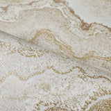 WM39659201 Beige off white gold metallic Faux mineral marble topaz stone Textured wallpaper