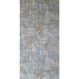 WM39670101 Faux Concrete textured distressed paint Blue gray brown gold metallic wallpaper