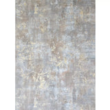 WM39670101 Faux Concrete textured distressed paint Blue gray brown gold metallic wallpaper