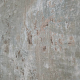 WM39670201 Faux Concrete textured distressed paint olive gray copper metallic wallpaper 3D
