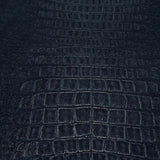 WM6750701 Vinyl Crocodile Navy Blue Textured Wallpaper faux alligator skin wallcovering 3D