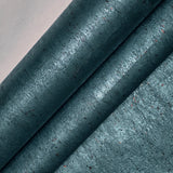 WM822KCC Real Natural cork dark green emerald blue copper metallic foil texture Wallpaper
