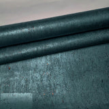 WM822KCC Real Natural cork dark green emerald blue copper metallic foil texture Wallpaper
