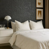 WM831KCC Real Natural cork Gray charcoal platinum copper metallic foil textured Wallpaper
