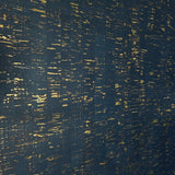 WM865301 Enchanced natural cork deep navy gold metallic foil striped textured Wallpaper
