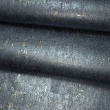 WM868KCG Real Natural cork Gray charcoal platinum gold metallic foil textured Wallpaper