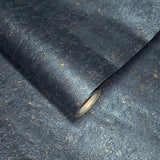 WM868KCG Real Natural cork Gray charcoal platinum gold metallic foil textured Wallpaper