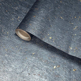 WM868KCG Real Natural cork Gray charcoal platinum gold metallic foil textured Wallpaper