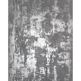 WM90210901 Rustic distressed gray silver steel metallic Textured faux Concrete Wallpaper 3D
