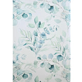 WM90830901 White Blue Green boho floral botanical tranquil eucalyptus leaves Wallpaper 3D
