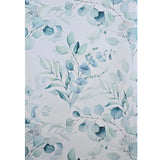 WM90830901 White Blue Green boho floral botanical tranquil eucalyptus leaves Wallpaper 3D
