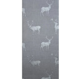 WM90960801 Gray silver heritage stag deer faux fabric Wallpaper 3D lodge wallcoverings roll
