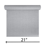 WM92120001 Gray silver modern faux woven fabric textured Wallpaper plain wallcoverings roll
