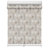 WM92170101 Art Deco tropical palms trees Modern beige cream gold metallic Wallpaper roll 3D