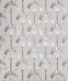 WM92170101 Art Deco tropical palms trees Modern beige cream gold metallic Wallpaper roll 3D