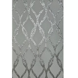 WM92180201 Sequin silver glitter trellis lines Textured Geometric light gray Wallpaper 3D