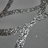 WM92180201 Sequin silver glitter trellis lines Textured Geometric light gray Wallpaper 3D