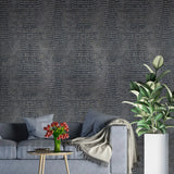 WMAFR1301001 Crocodile gray blue gold metallic Textured Wallpaper faux alligator skin leather