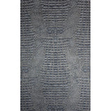 WMAFR1301001 Crocodile gray blue gold metallic Textured Wallpaper faux alligator skin leather