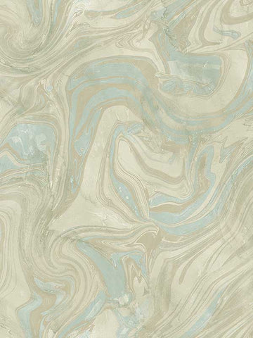 WMAST040910 Petra Turquoise Wallpaper