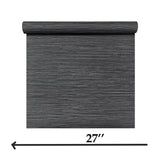 WMGL2032001 Dark gray heavy vinyl faux grasscloth textured plain contemporary wallpaper roll