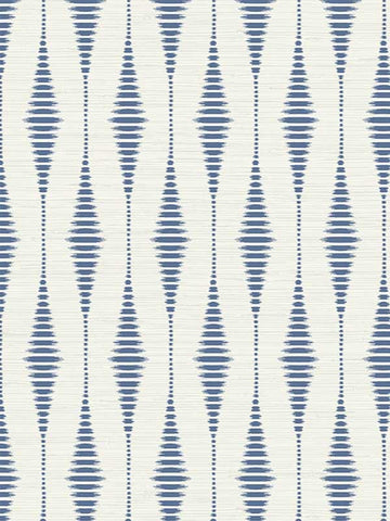 WMGL2110201 Rabaul Ikat blue Weave Wallpaper
