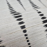 WMGL2110601 Cream black diamonds faux Sisal grasscloth textured modern geometric wallpaper