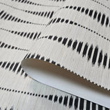 WMGL2110601 Cream black diamonds faux Sisal grasscloth textured modern geometric wallpaper