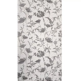 WMGL2130001 Floral faux basketweave grasscloth textured black off white plants wallpaper 3D