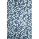 WMGL2180201 Floral tossed leaves faux grasscloth textured dark navy blue vinyl wallpaper 3D