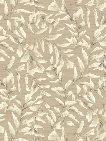 WMGL2180501 Grasslands Floral Beige Wallpaper