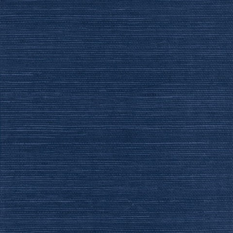 WMSY2180201 Navy Blue Natural Grasscloth Wallpaper