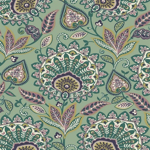 WMTJ4100901 Sheffield Summer Garden Floral Paisley Wallpaper