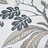 WMTJ4110801 Floral Kew Mocha Leaf Vine leaves botanical blue olive green beige Wallpaper 3D
