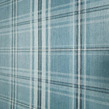 WMYM3010201 Soothing blue gray off white classic plaid thread string lines texture wallpaper
