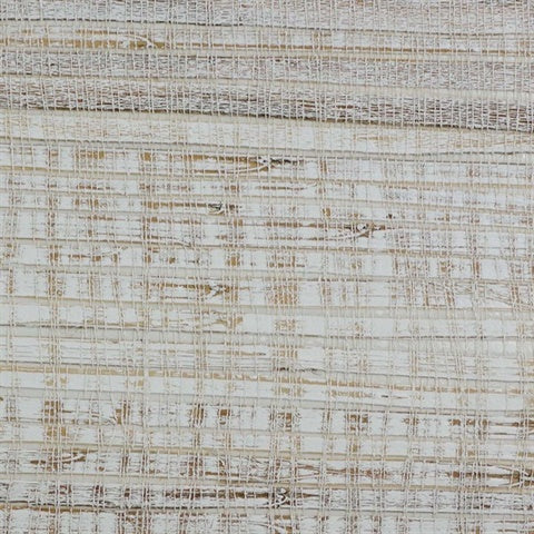 WP21409_P Malia Grass and Natural Fibers Coconut Glaze Wallpaper