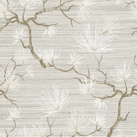 WS70108 Kiruna Stone Tree Branch Wallpaper