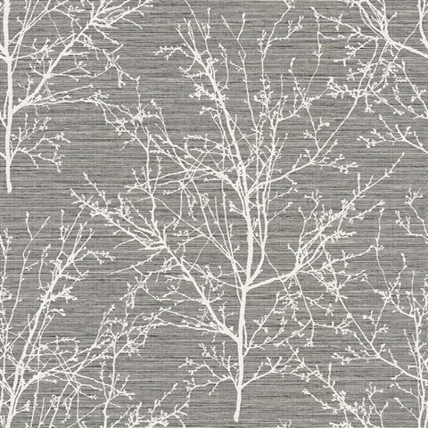 WS70400 Kenai Silhouette Silhouette Tree Branches Wallpaper