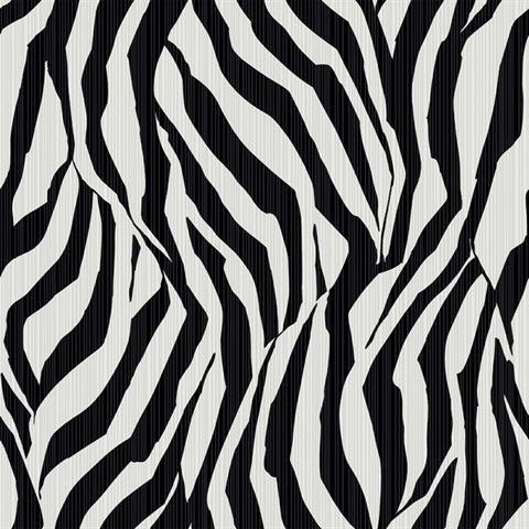 WS70600 Kodiak Jet Modern Zebra Wallpaper