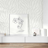 WS70610 Kodiak Smoke Modern Zebra Wallpaper