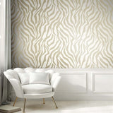 WS70615 Kodiak Lurex Modern Zebra Wallpaper