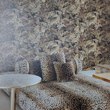 TCW007TCAHOUL022 Dolce & Gabbana brown cheetah leopard wallpaper textured roll