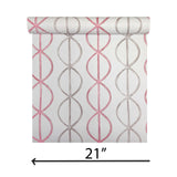 11686, 2656-004009 White gray pink banning striped trellis geometric wave lines modern Wallpaper 3D