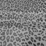 Z80045 White gray silver sparkles glitter wallpaper faux leopard cheetah skin textured