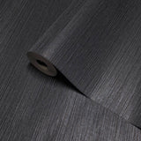 Y6200907 Navy blue black faux sisal grasscloth textured contemporary embossed wallpaper