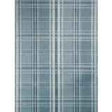 YM30102 Soothing blue gray off white classic plaid thread string lines texture wallpaper
